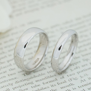 แหวนแต่งงานทรงโดมทองคำขาว 9K/14K/18K ขัดเงาแบบคลาสสิกบางเฉียบ สำหรับเครื่องประดับมินิมอลสุดหรูในชีวิตประจำวัน - Product Image 4