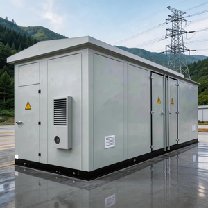 Poste de transformation de type coffret CHHD certifié CE, préfabriqué en usine, poste de transformation extérieur intégré préfabriqué pour zone urbaine - Product Image 2