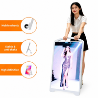 Écran LED mobile d'extérieur haute luminosité 32 43 55 pouces avec télécommande 4G pour affichage numérique intelligent