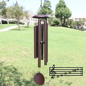 Nouvelle Grande Carillon Éolienne Commémorative Vintage en Tube d'Aluminium, Pendentif Musical en Métal, Nouveauté Créative, Résistante aux Intempéries, Art Déco Extérieur - Product Image 6