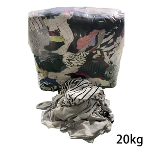 経済的な清掃用混合使用済みプリント入りダーク色の布切れ、綿の廃材、清掃用綿布切れ - Product Image 5