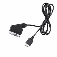 1,8 m Ersatz-RGB-SCART-Ladekabel für TV-AV-Anschluss, kompatibel mit PS2/PSP (PAL/NTSC)