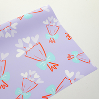 Papier d'emballage pour fleuriste, style coréen, pour la Saint-Valentin, la fête des enfants, avec nœud papillon, imperméable, pour bouquet de fleurs