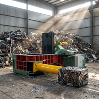 Mesin Baling BRD 125A Paduan Baja Tahan Karat Aluminium Bekas Kompresor Produktivitas Tinggi 15kW Pengolahan Daur Ulang Efisien 1