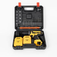 Perceuse électrique sans fil au lithium à vitesse variable LJ 600W, ensemble de 24 pièces, multifonctionnelle pour le bricolage domestique, perçage à percussion du bois