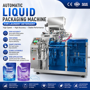 Machine de remplissage automatique de détergent à lessive et liquide vaisselle, équipement de scellage et d'emballage de sachets Doypack verticaux - Product Image 1