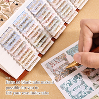 Onglets de Bible à thème jardin, imprimés et plastifiés, pré-imprimés avec règle d'alignement, faciles à appliquer et à organiser