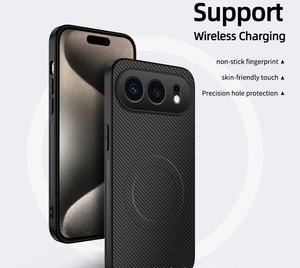 Étui magnétique en cuir à texture fibre de carbone pour Honor 500, coque de protection intégrale compatible avec Honor X8C Lite, Magic 8, 7 Pro - Product Image 3