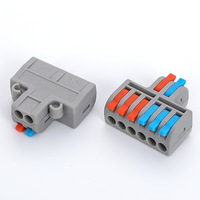 QDF Mini Bornier de raccordement rapide universel compact pour câbles, connecteur de câblage à insertion rapide pour conducteurs