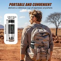 Cafetera Espresso Portátil Nueva de Fábrica, 3 en 1, con Pantalla LED, Calentamiento Rápido, 20 Bares, para Viajes, Camping, Gimnasio, con Logotipo Personalizado