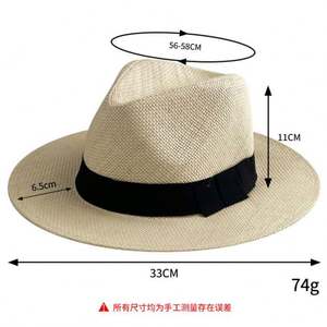 Sombrero Panamá Clásico Ajustable - Hecho a Mano en Ecuador, Sombreros de Sol para Mujer y Hombre, Sombrero de Paja para Hombre, Protección UV, Dropshipping - Product Image 6