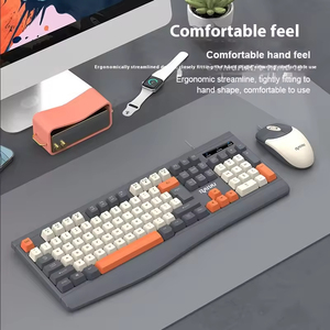 Customized Fashion Business Tri Color Wired USB R903 Waterproof 1600 DPI <b>Keyboard</b> and Mouse Set for Office Gaming - Product Image 2