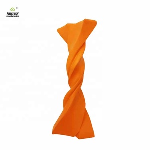 الموردين البرتقال المطاط الطبيعي هايت الجودة ODM OEM مخصص الحيوانات الأليفة مضغ لعبة الافراج عن الغذاء صار - Product Image 2