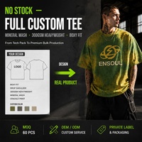 Maßgeschneidertes Übergroßes Drop-Shoulder T-Shirt für Herren, 300GSM Schwere Baumwolle, Boxy Fit, Siebdruck, Private Label Blanko-T-Shirt