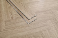 Eichen-Fischgrät PVC SPC Vinylboden 6mm Wasserdicht Umweltfreundlich Rutschfest Klick-Installation Modern für Büro Hotel Schule
