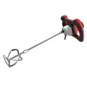 Mezcladora Eléctrica de Mortero de 1600W con Doble Paleta, Mezcladora de Cemento de Velocidad Variable, Taladro Mezclador Manual para Concreto y Lechada - Product Image 4
