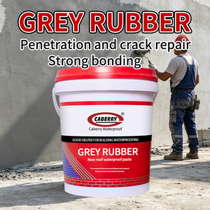 High Elastic <b>Rubber</b> Waterproof Leak Repair Coating for Integrated Cement Based Waterproofing of Exterior Walls Roofs - Product Image 1