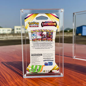 Boîte de protection d'affichage pour booster pack de cartes Pokémon, en acrylique, transparente, résistante aux UV, 1ère édition, base, scellée, moderne, blister - Product Image 5