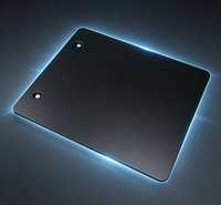 Plateau de souris réglable en profilé aluminium Simorreal 4 mm pour simulateur de course, support coulissant pour cockpit de jeu, station de travail ergonomique