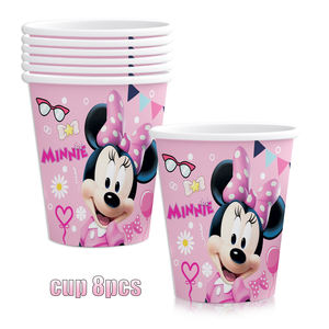 Ensemble de couverts jetables sur le thème de la <span class=keywords><strong>souris</strong></span> de dessin animé, gobelet, assiette, nappe en papier, décoration de fête d'anniversaire, bannière, ballons pour Thanksgiving - Product Image 3