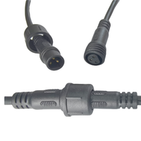 Connecteur étanche IP67 M15 à 3 broches mâle-femelle avec contact en cuivre 12V 5A pour éclairage LED, applications marines et capteurs électriques inductifs, câble PVC