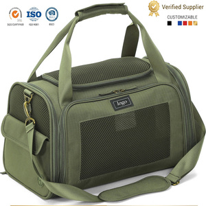 Mochila de Viaje Transpirable de Malla para Gatos Pequeños y Perros, Venta al por Mayor de Fábrica, Transportín Blando Aprobado por Aerolíneas, Multiusos - Product Image 1