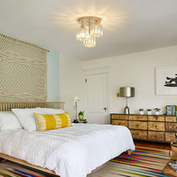 Plafonnier moderne en cristal pour couloir, finition dorée, douille E27, max 40W, restaurant, salon, allée, 3 ampoules, lampe de plafond en cristal