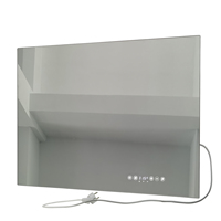 Thermostat électronique intelligent intégré 7 jours X 24 heures Programmation personnalisée Désembueur M35D 350W Panneau de chauffage infrarouge à miroir