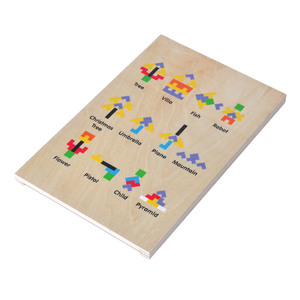 Puzzle russe en bois éducation précoce couleur forme Gameant pensée logique <span class=keywords><strong>Cube</strong></span> jouet - Product Image 5