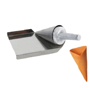 Machine à gaufres manuelle pour cornets de crème glacée croustillants – Créez de délicieux cornets de crème glacée à la maison – Outil à rouler les cornets de gaufres pour crème glacée - Product Image 1