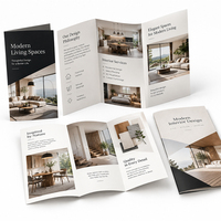 Impression personnalisée de brochures pliables en trois volets, de dépliants et de prospectus commerciaux