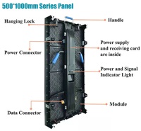 Layar Dalam Ruangan Warna Penuh 500*1000Mm Panel Aluminium Die Casting P3.91 LED Video Dinding P2.6/P2.9/P3.9/P4.8 Layar LED untuk Panggung