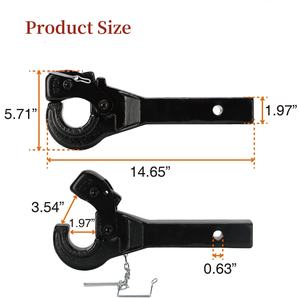 5T capacité pintle <span class=keywords><strong>crochet</strong></span> remorque noir crochets de remorquage voitures <span class=keywords><strong>crochet</strong></span> de remorquage remorque avec <span class=keywords><strong>prix</strong></span> d'usine - Product Image 3