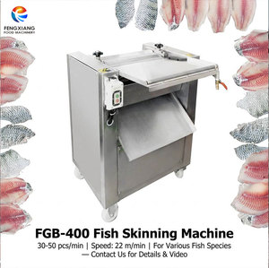 Máquina desescamadora de pescado FENGXIANG FGB-400 semiautomática 30-50 piezas/min de acero inoxidable para uso comercial - Product Image 1