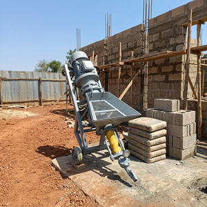 Máquina de Hormigón Proyectado para Decoración de Edificios Pequeños, Bomba de Mortero de Concreto, Distancia de Transporte Horizontal de 30M, Motor de 4KW, Capacidad de 50L - Product Image 2