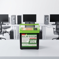 Centrale Électrique Portable 500W 384Wh LiFePO4 à Onde Sinusoïdale Modifiée, Générateur Solaire avec Port Type C pour Camping, Maison et Urgences