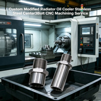 Service de fraisage CNC pour refroidisseur d'huile de radiateur modifié sur mesure en acier inoxydable à boulons centraux, le moins cher de Xiamen