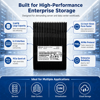 قرص صلب للمؤسسات من مايكرون 7450 برو بسعة 3.84 تيرابايت، U.3 PCIe4.0 NVMe MTFDKCC3T8TFR، محرك أقراص صلبة للخوادم