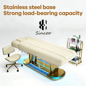 Newest Design <b>Adjustable</b> Massage <b>Table</b> 4 Motors Electric Beauty Spa Heated Bed Modern Facial Eyelash Examination <b>Table</b> - Product Image 5