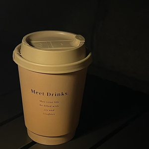 Gobelet à café jetable en papier, motif neige, avec feuille tactile dorée, pour thé au lait, double paroi, avec couvercle - Product Image 5