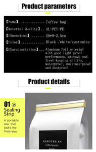 Bolsa de pie de papel de aluminio resellable impresa personalizada, bolsa de papel de aluminio a prueba de olores - Product Image 5