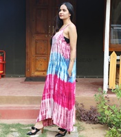 New 2024 Bali Beach Women's Wear Rayon Handmade Batik Summer Maxi