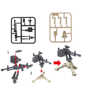 Heavy Equipped NSV <strong>Gun</strong> Toy <strong>Set</strong> Model Army Military Weapon Pack Building Blocks for 5-7 Years Old WW2 Soldiers Accessories Toy - Product Image 2