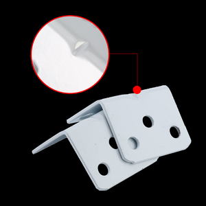 Soporte de Esquina Blanco Disiwei, 6 Orificios, Hierro Reforzado en Ángulo Recto, Accesorio de Ferretería para Muebles - Product Image 3