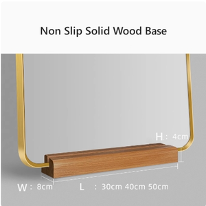 Miroir de sol de style Ins pour chambre à coucher, moderne et luxueux, en verre vertical, à arche pleine longueur, à fixer au mur - Product Image 5