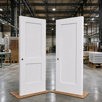 Porte Shaker en bois massif moderne, panneau unique, 30x80'' (norme américaine), pour villa, appartement, hôtel, résidence