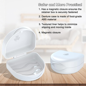 Mát Clover chỉnh nha người lưu giữ trường hợp silicone từ aligner Trường hợp với logo và lỗ thông hơi để lưu trữ răng giả - Product Image 6