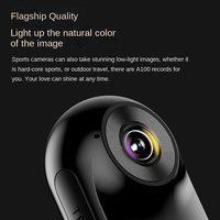 Nueva Cámara Deportiva con Rotación de 360 Grados, Grabación Panorámica HD, Montada en el Pecho para Motocicletas con Estabilización de Imagen y Tarjeta TF