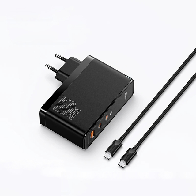Baseus 160W GaN 5 Charger for iPhone 15 14 13 Fast Charger for Laptop USB C Charger Support PD3.1 QC for Xiaomi