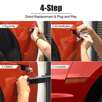 Feux de position latéraux avant et arrière rouges style X pour Chevrolet Camaro 2010-2015, feux de gabarit rouges, lot de 4 pièces